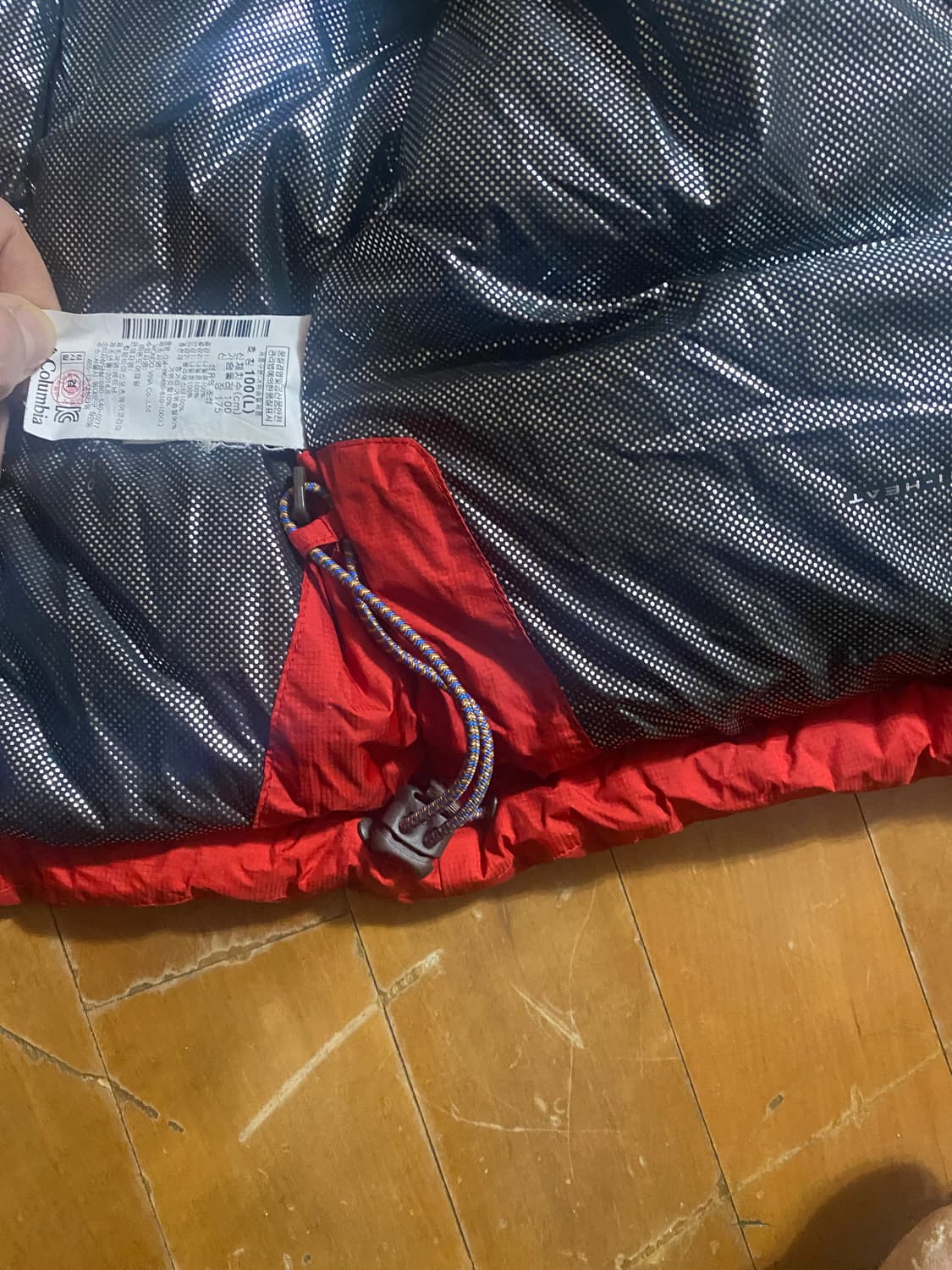 콜롬비아 옴니히트 대장급 다운 패딩 레드 L 상품이미지8