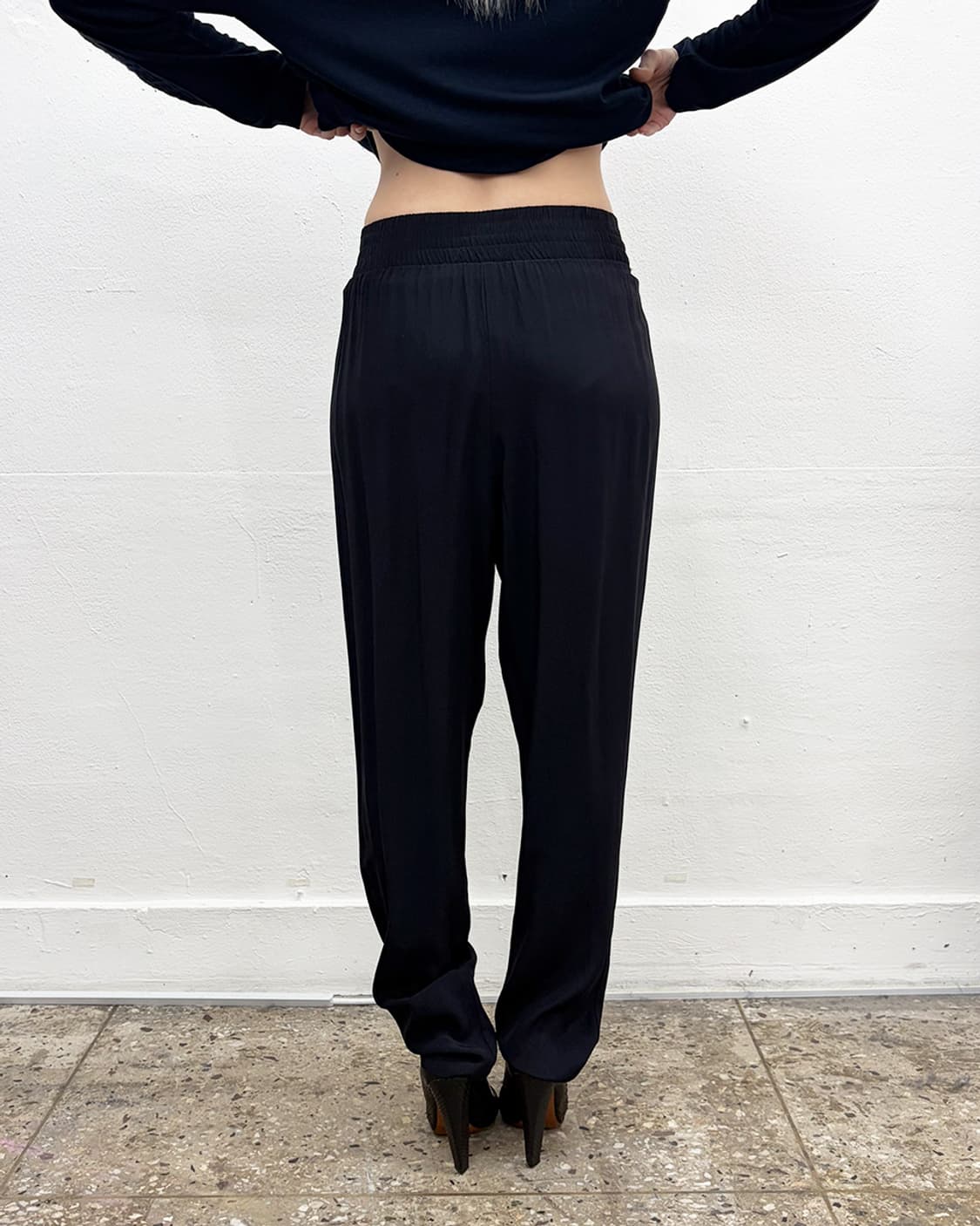 빈티지 글리터-웨이스트 밴드 팬츠 상품이미지2