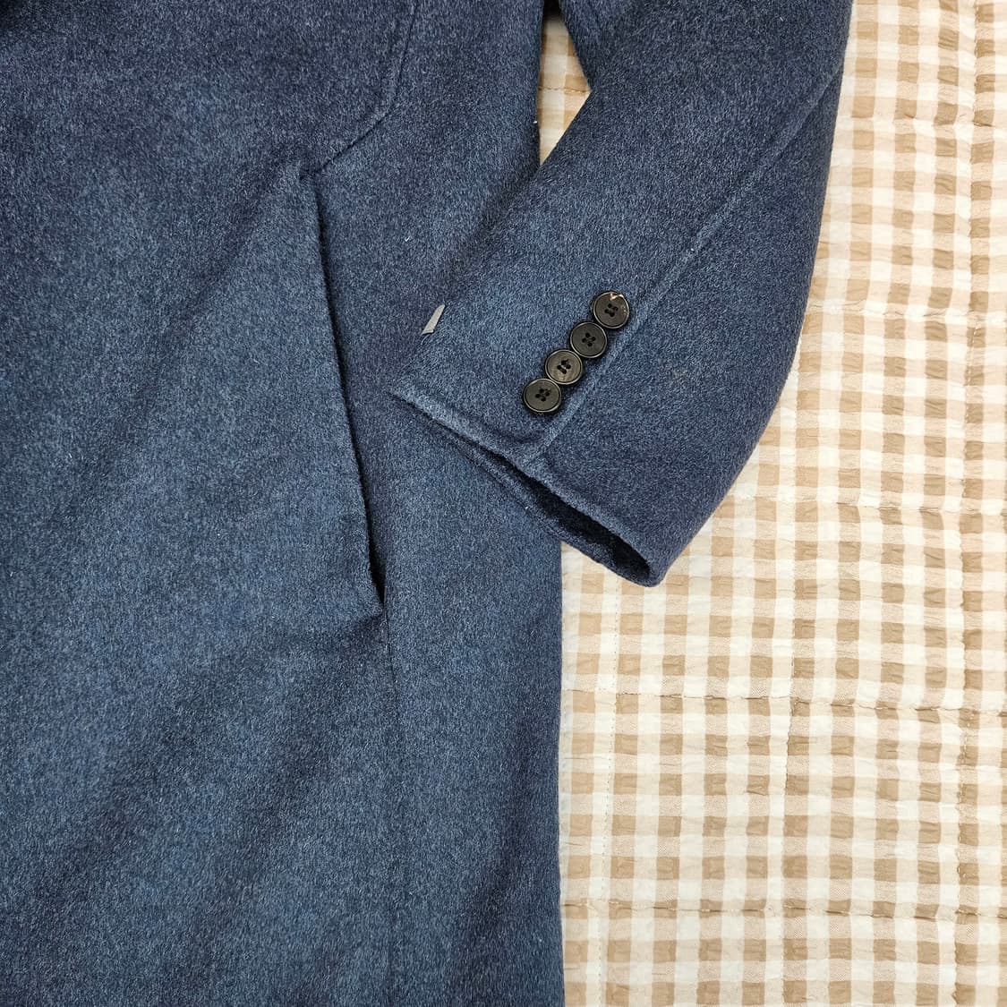 TNGT 핸드메이드 울 캐시미어 코트 남자100 상품이미지4