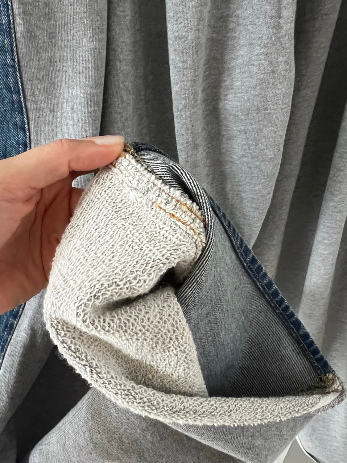 INSCRIRE 스웻데님팬츠 새상품 상품이미지8