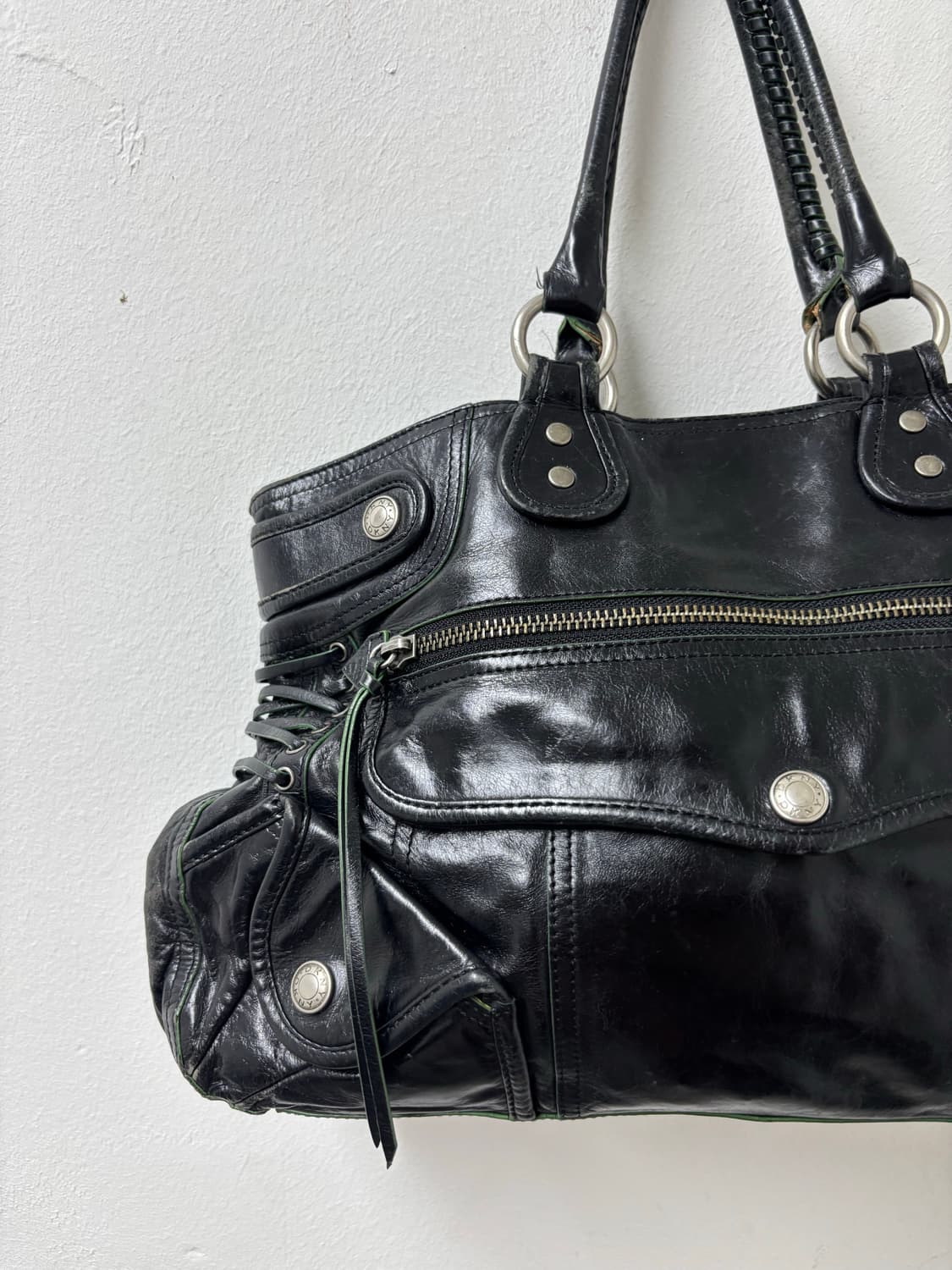 “DNKY” 00s Rare Pinterest Design Lace-Up 상품이미지3