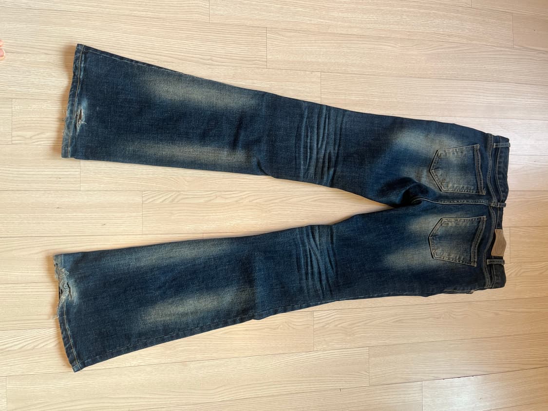 딥블루 워싱 부츠컷 데님팬츠 상품이미지9