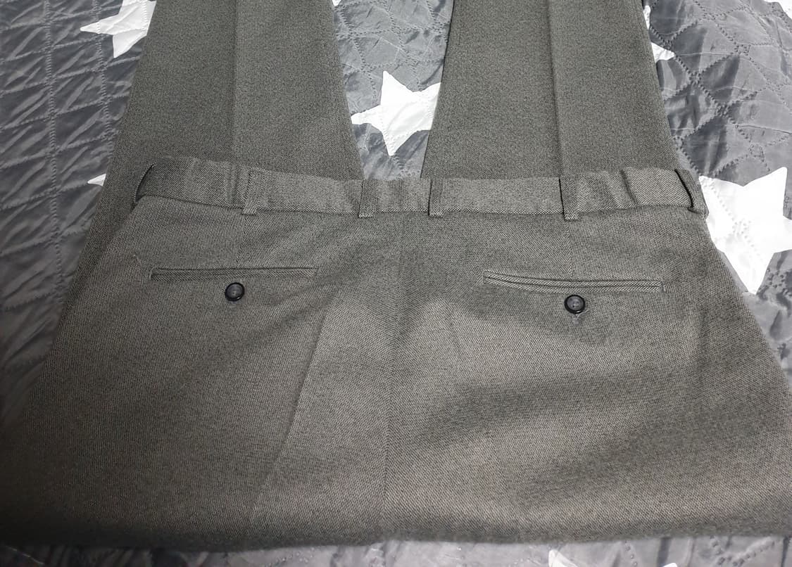 PERI JENSON 이중직원단 스판 밑단사이드 컷팅 슬랙스(37~38) 상품이미지3