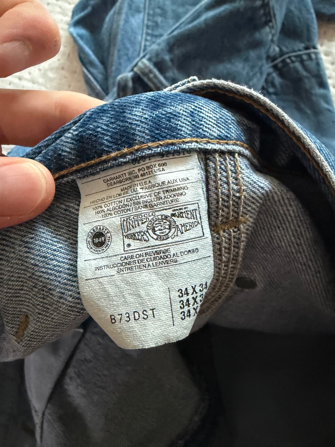 [34] 칼하트 더블니 워크팬츠 b73 상품이미지6