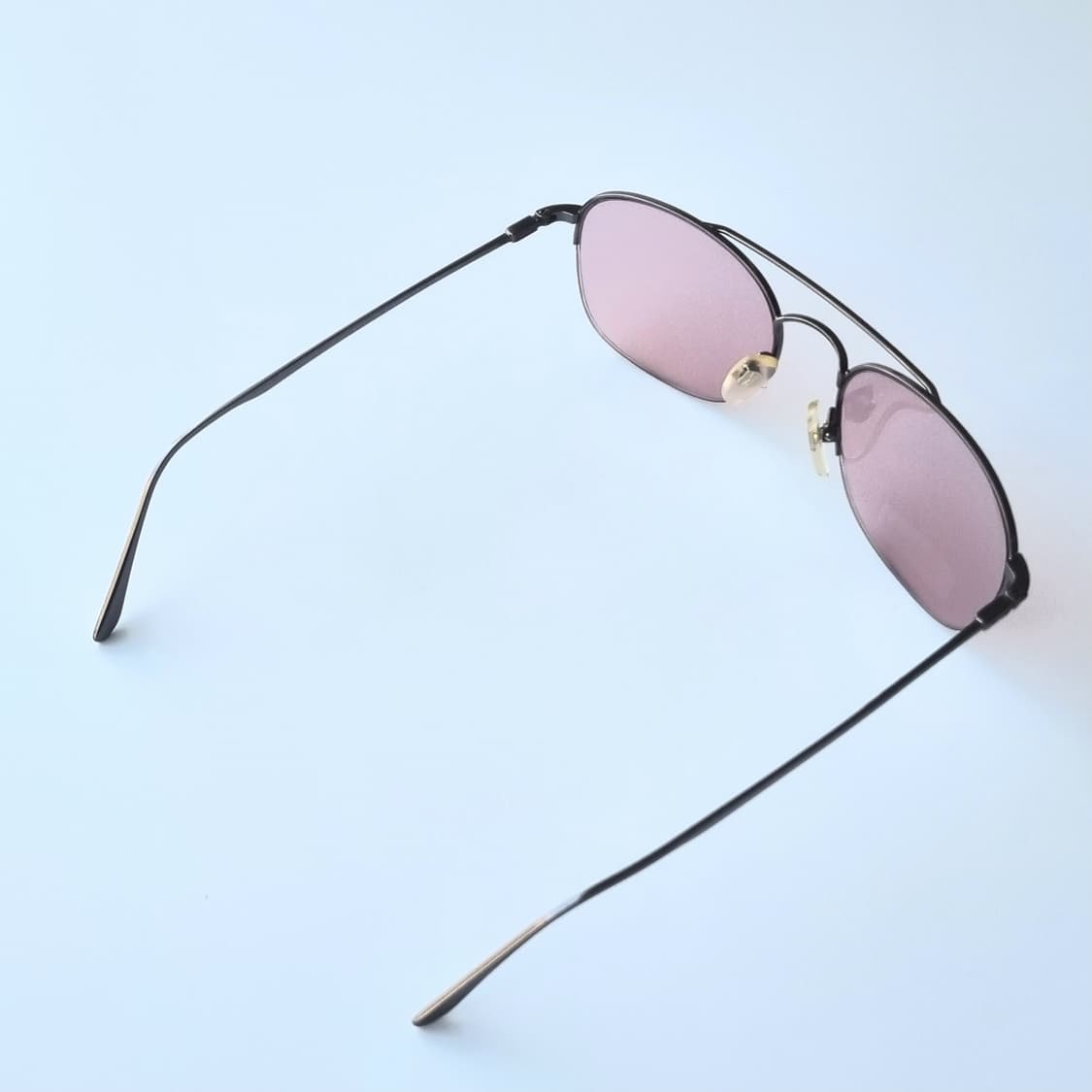 데드스탁 Y2K 스타일 슬림 메탈 프레임 핑크 틴트 선글라스 상품이미지7