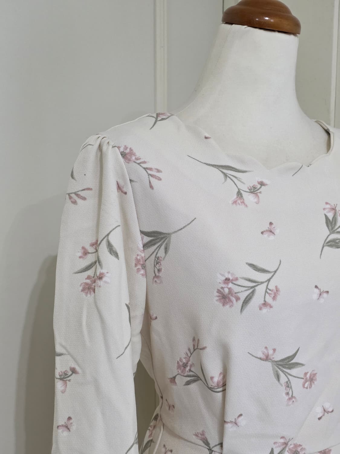 earth music 일본빈티지)플로럴 히메갸루 봄나비핑크원피스 상품이미지2