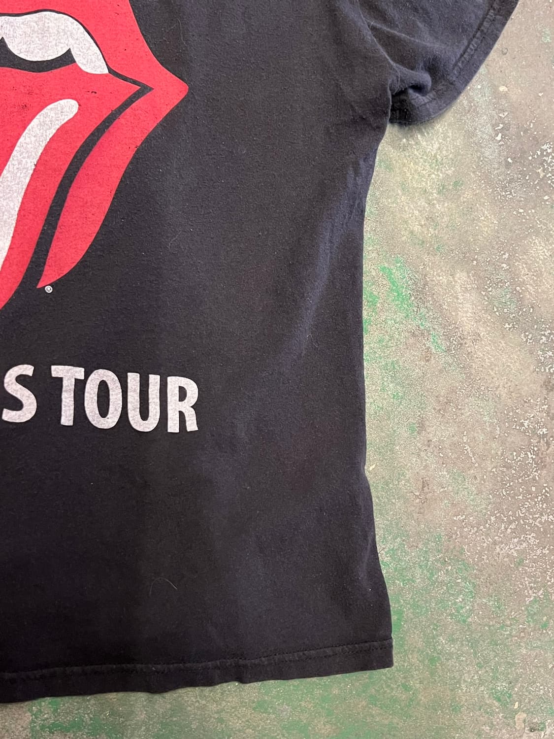 [95] 롤링스톤즈 투어 1975 텅 로고 밴드 반팔 그래픽 티셔츠 상품이미지4