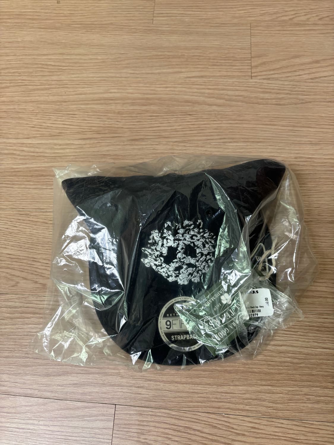 데님 티어스 피스 리스 스냅 백 캡 네이비 상품이미지3