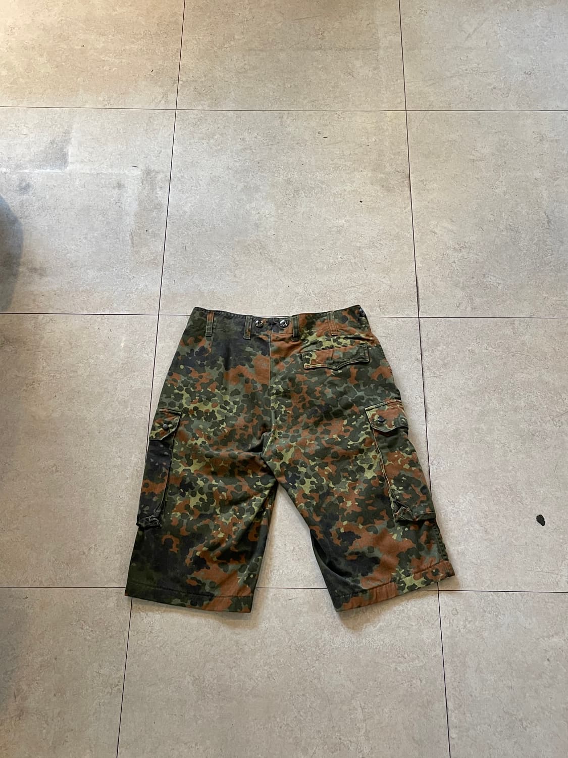 플레크탄 위장 패턴 독일군 카모 카고 반바지 상품이미지3