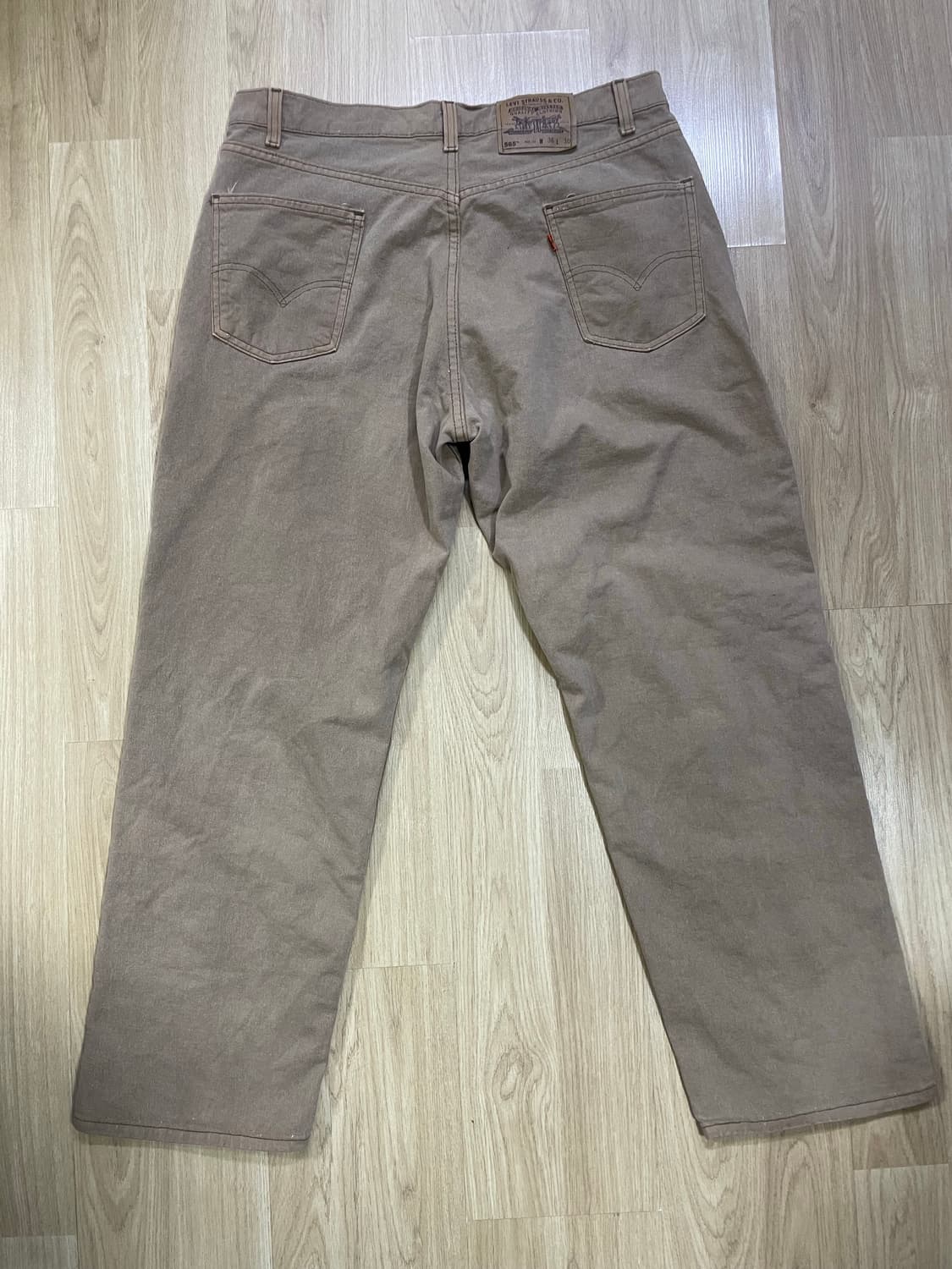 [36x30] 90s levis usa 미제 리바이스 565 베이지 상품이미지2