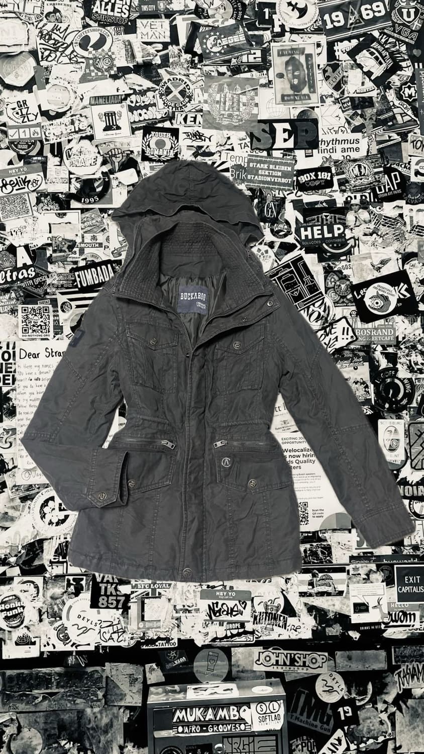 대대장)👑빈티지 버커루 buckaroo y2k 와투케 야상 점퍼 아우터 상품이미지1