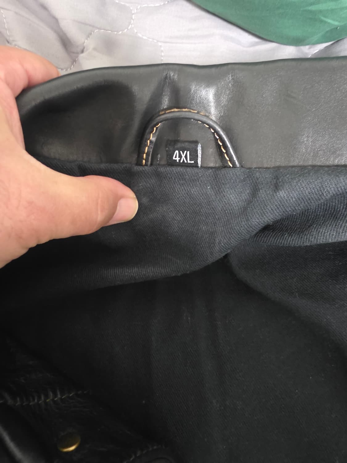 "1.5mm 헤비 카우하이드" 트러커 자켓 105 상품이미지2