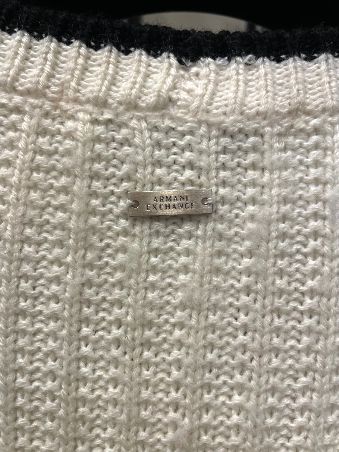 아르마니 익스체인지 아이보리 니트 55~66 상품이미지9