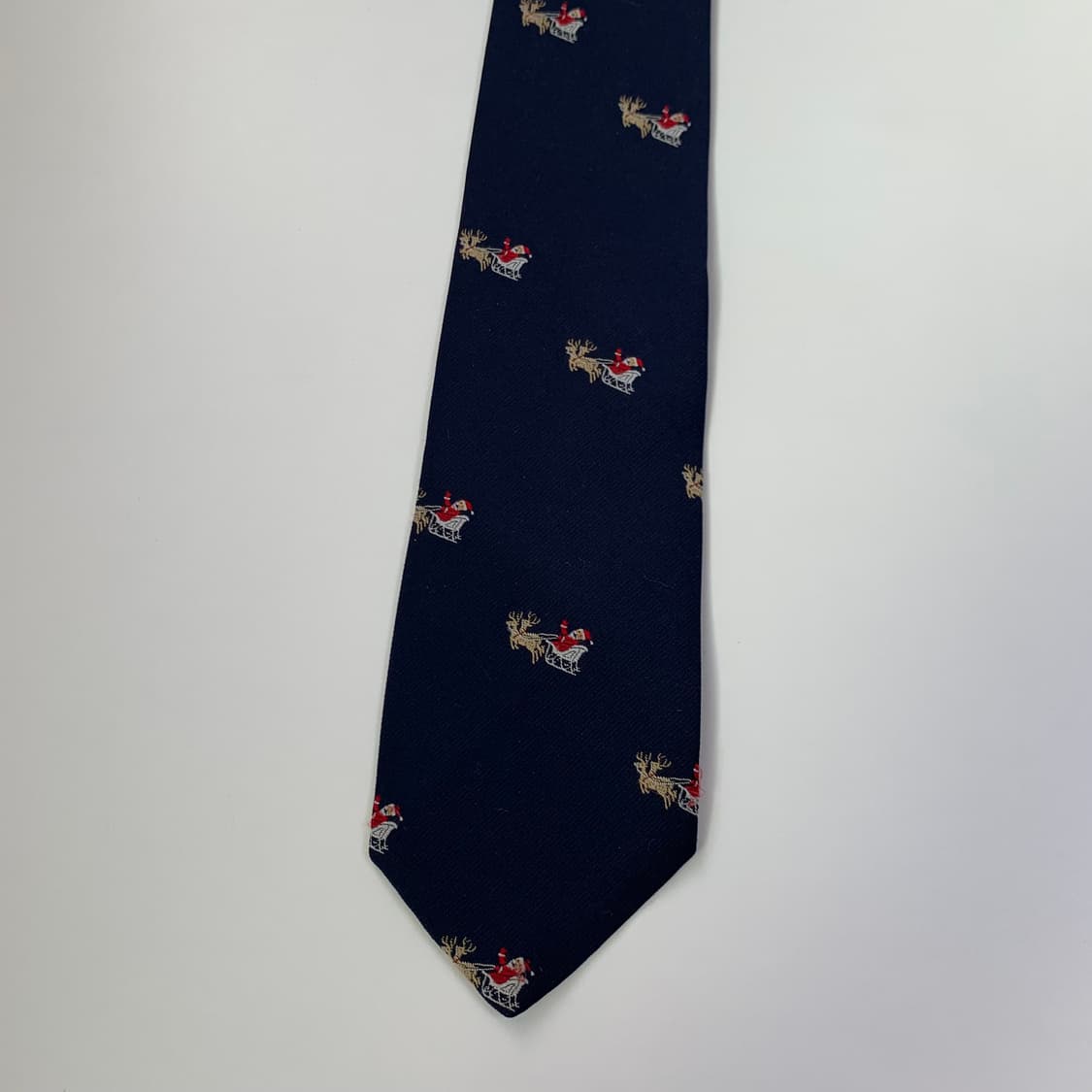 브룩스브라더스 100폴로 산타클로스 클래식 슬림넥타이 A+등급 7cm 상품이미지9