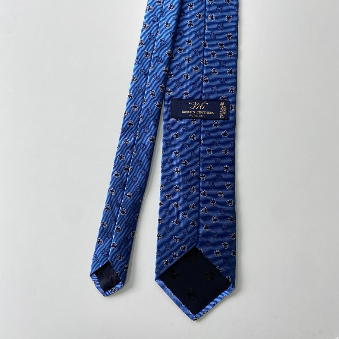 택달린 미사용품 브룩스브라더스 모노그램 명품 정품 넥타이8.3cm 상품이미지3