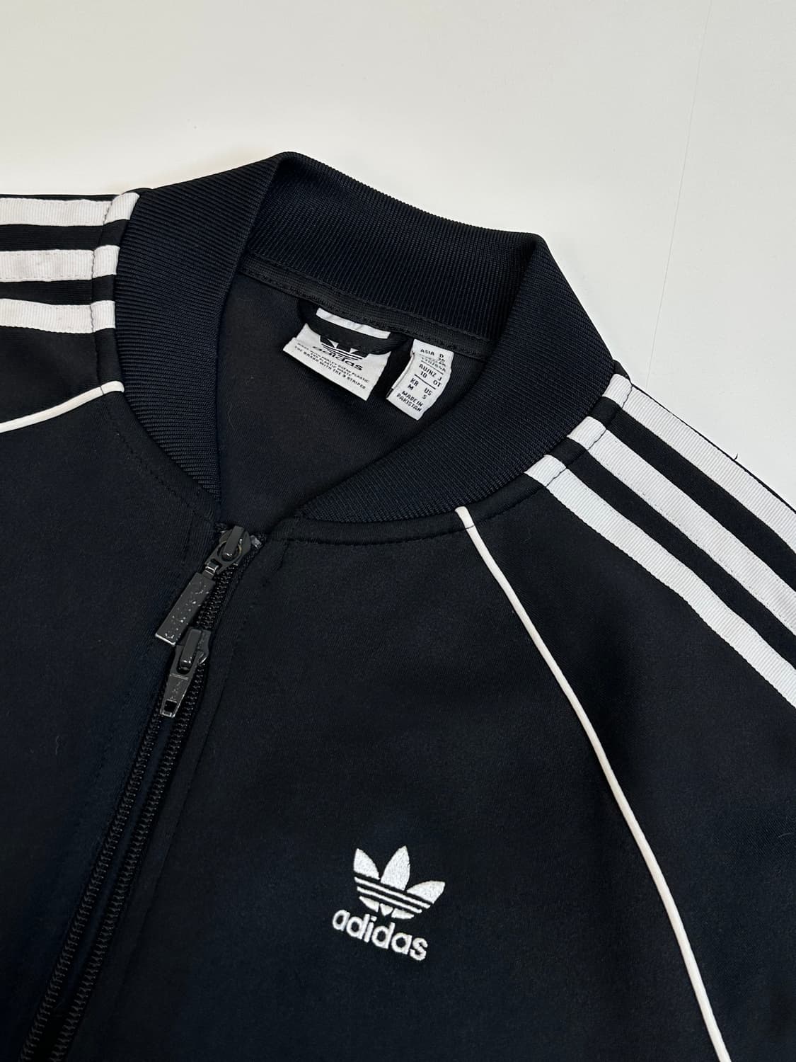 아디다스 2way 블랙 트랙탑 저지 M 상품이미지3