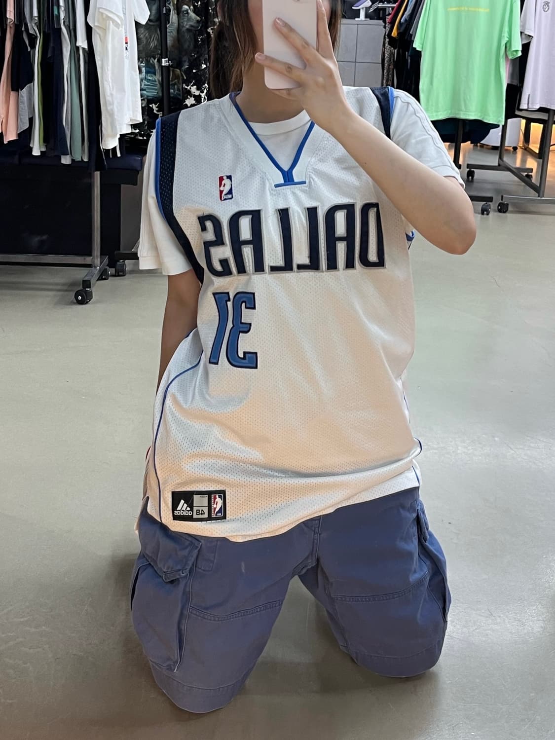 adidas x nba 댈러스매버릭스 제이슨테리 농구 유니폼 코디세트 상품이미지1