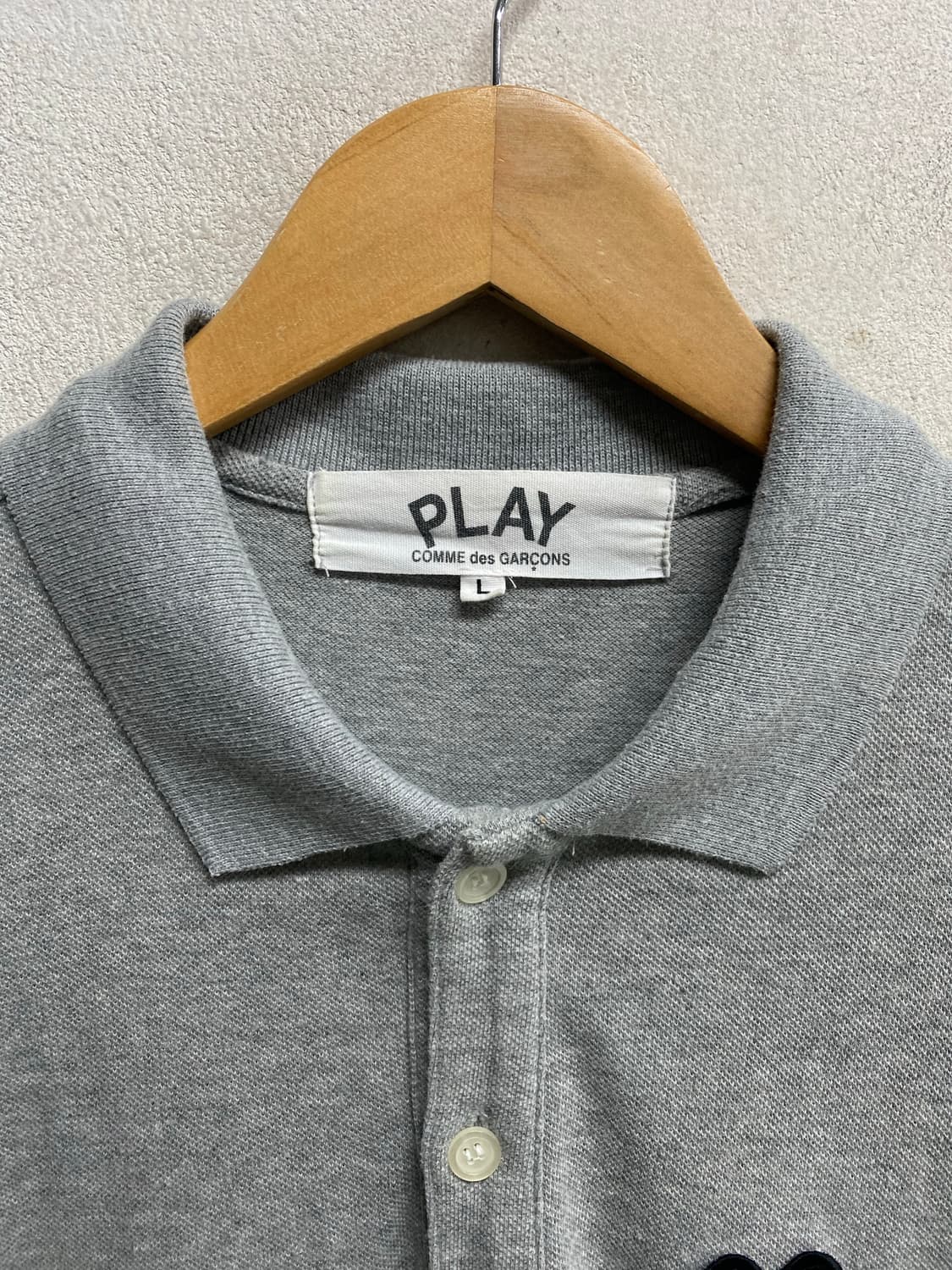 꼼데가르송 플레이 폴로 티셔츠 L 상품이미지5