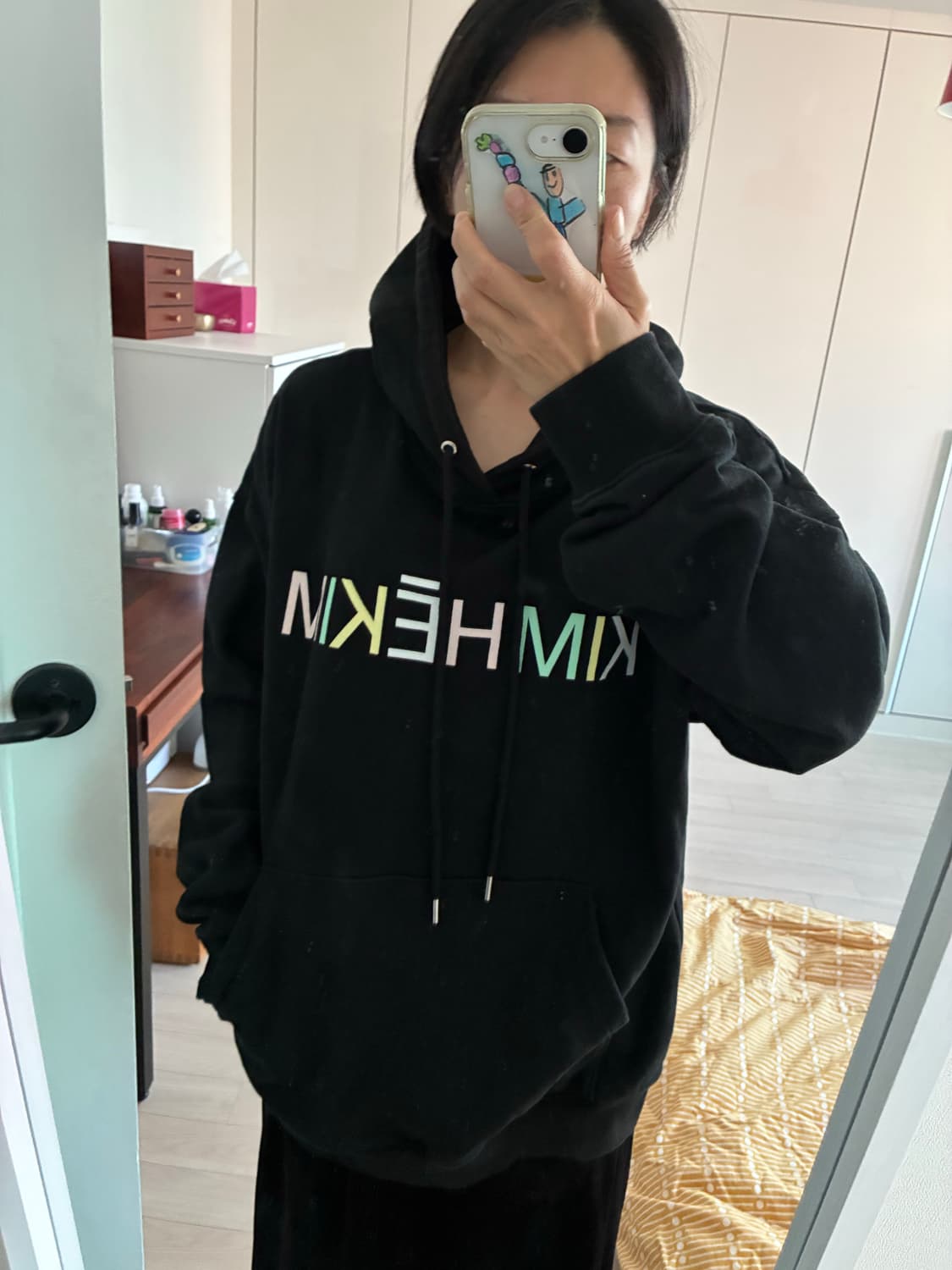 KIMHĒKIM 김해김 컬러풀 로고 후드 스웻셔츠 L 상품이미지6