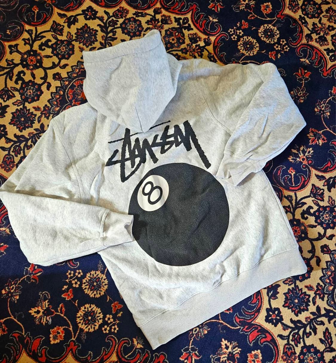 스투시(Stussy) 8볼 후드집업 에쉬헤더 M size 상품이미지1