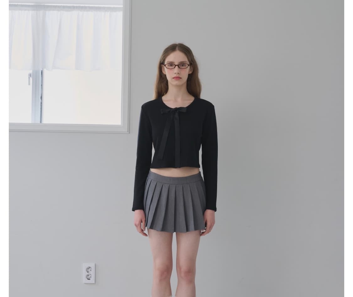 슈네-Schnee Logo Pleated Skirt 상품이미지1