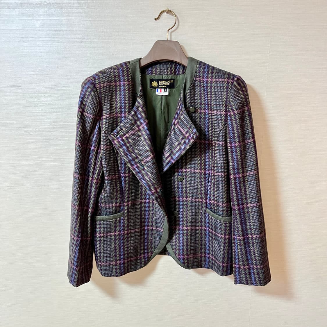 HARDY AMIES 울 100% 자켓 MADE in FRANCE 상품이미지5