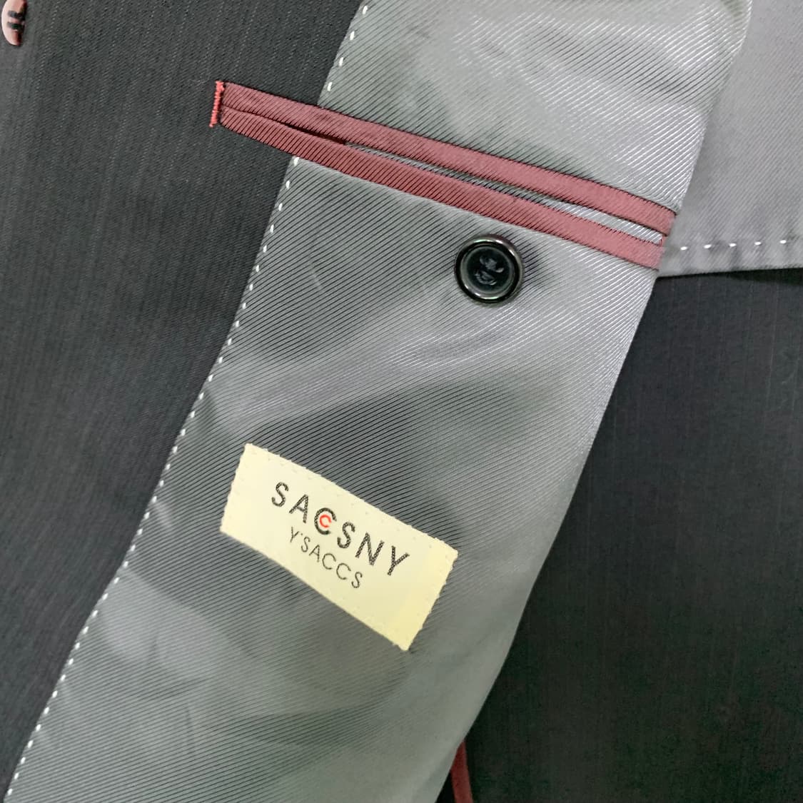 요지야마모토 YSACCS 스트라이프 정장 블레이저 자켓 100 상품이미지6