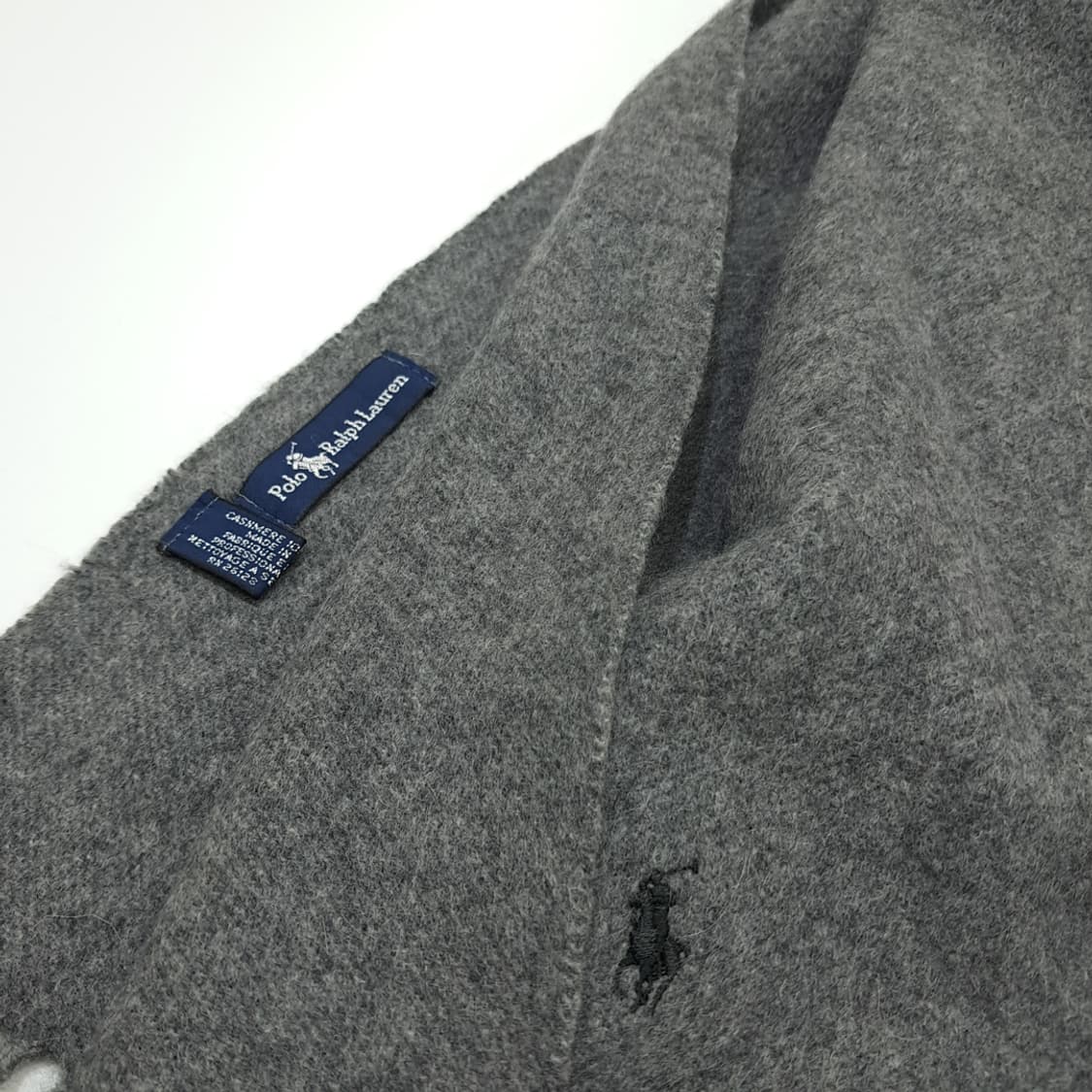 MX298 폴로 랄프로렌 그레이 캐시미어 목도리 머플러 상품이미지5