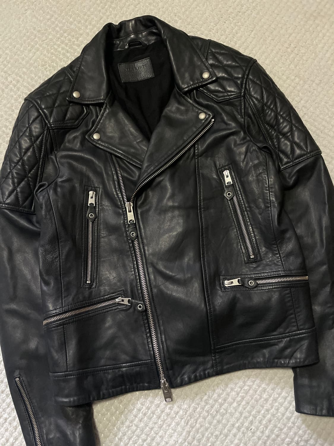 ALL SAINTS 웨스턴 무드 2WAY 램스킨 양가죽 라스코 레더 상품이미지7