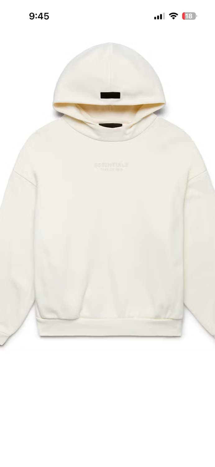 에센셜 fear of god 아이보리색 후드티 상품이미지1