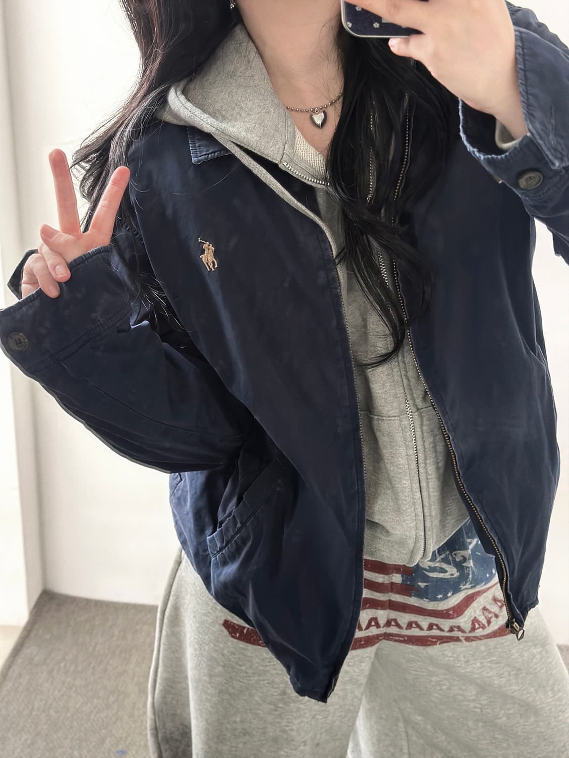 폴로 랄프로렌 네이비 블루종 점퍼  상품이미지10