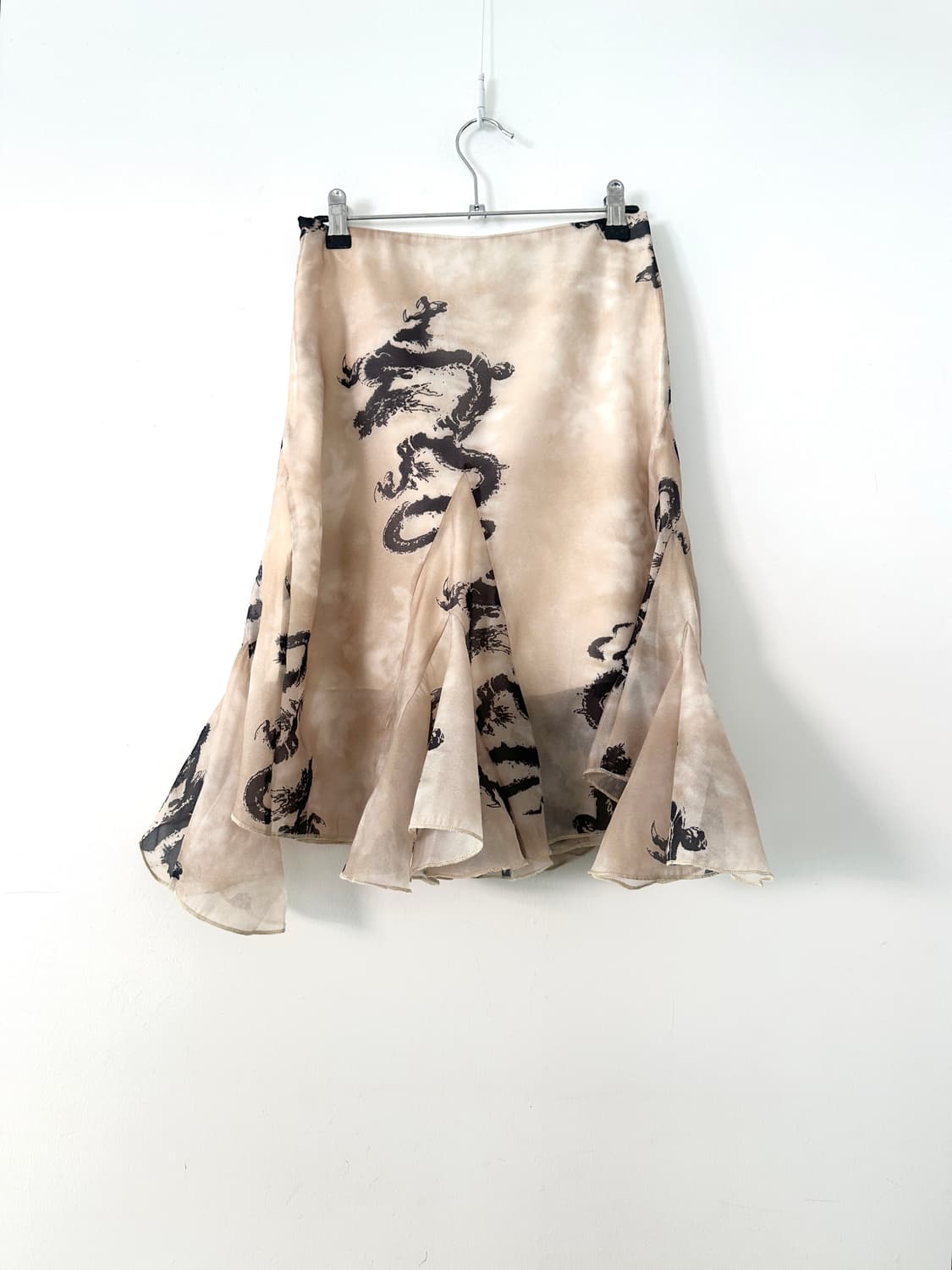 Dragon fly skirt / yellow beige 상품이미지3