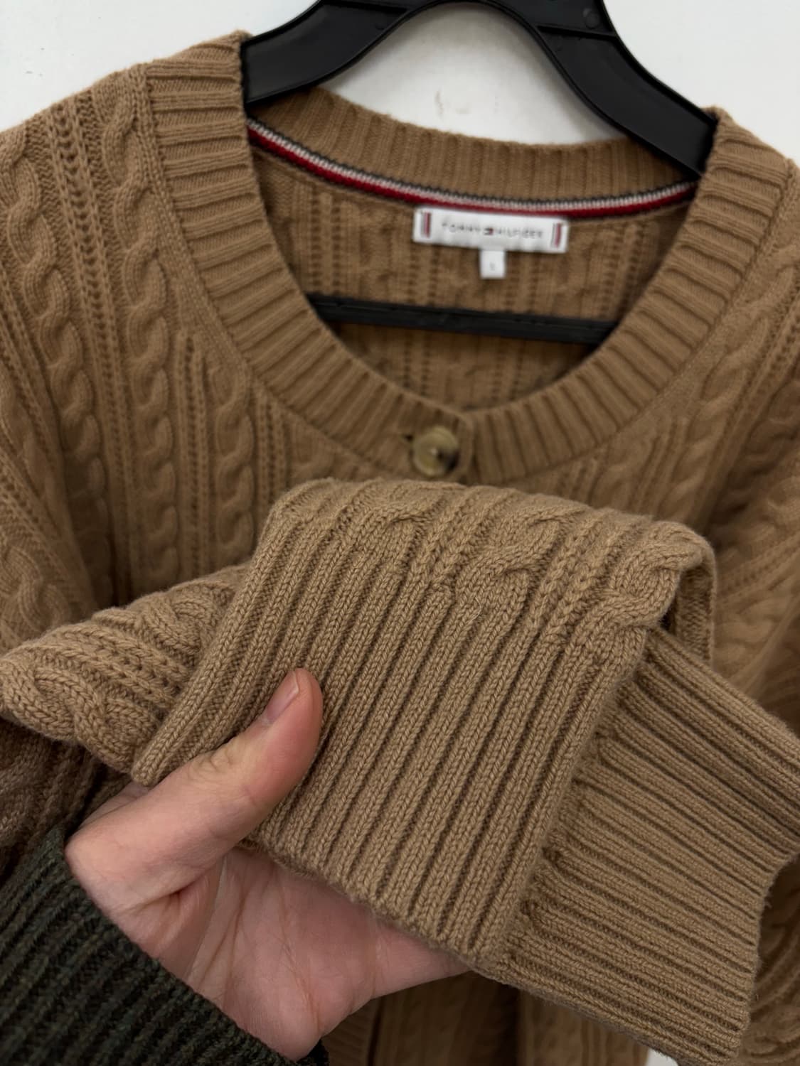 타미힐피거 여성 꽈배기 가디건 상품이미지4