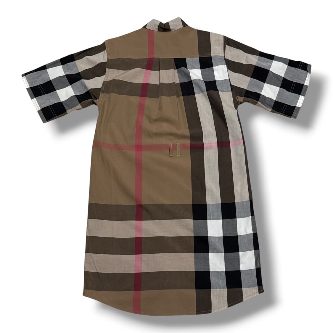 ‼️ Burberry M 여성용 브라운 노바체크 원피스 셔츠 ‼️ 상품이미지2