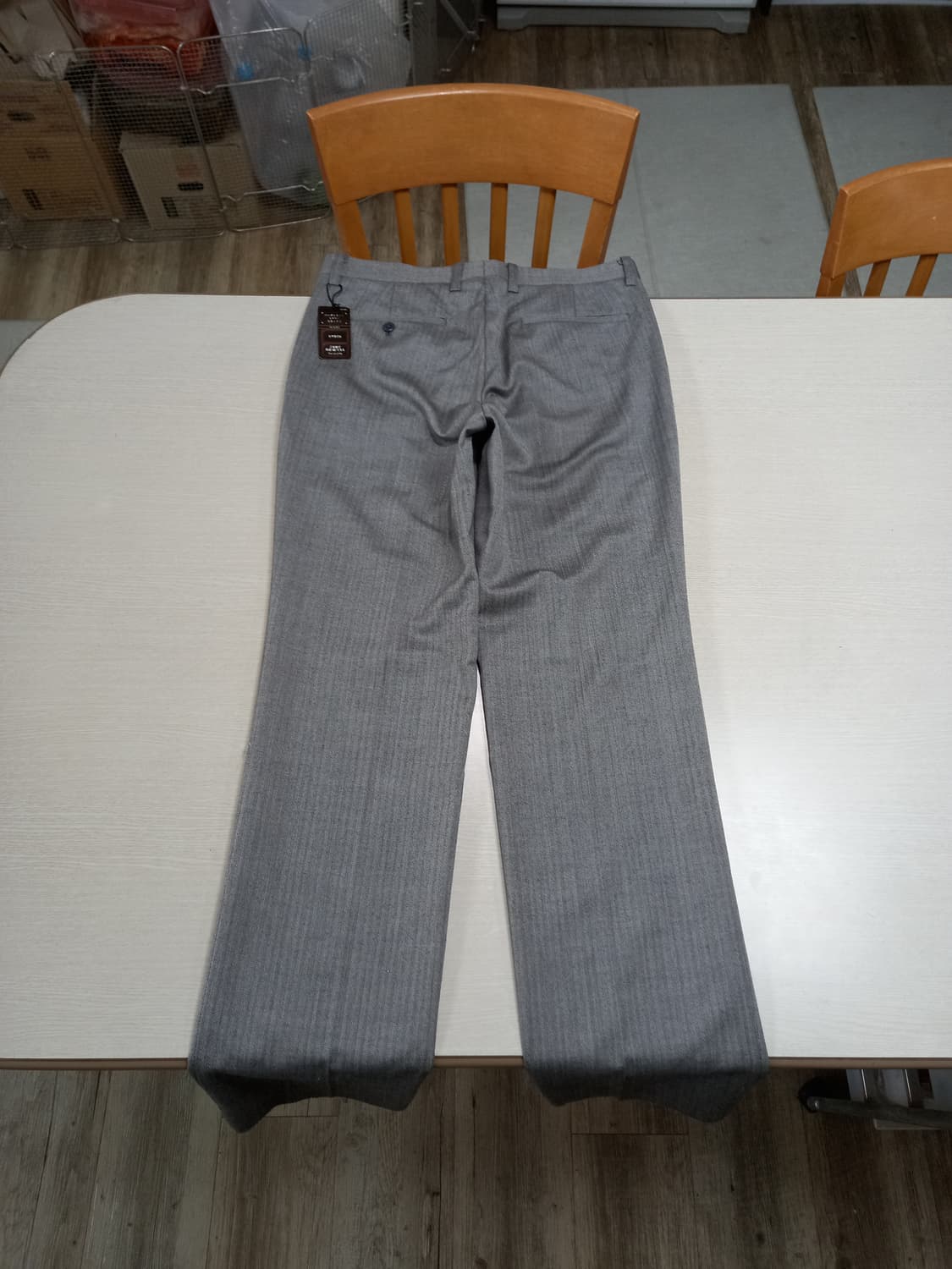 32 새상품 HEINEMAN 울50% 슬렉스 그레이 32-385 상품이미지2