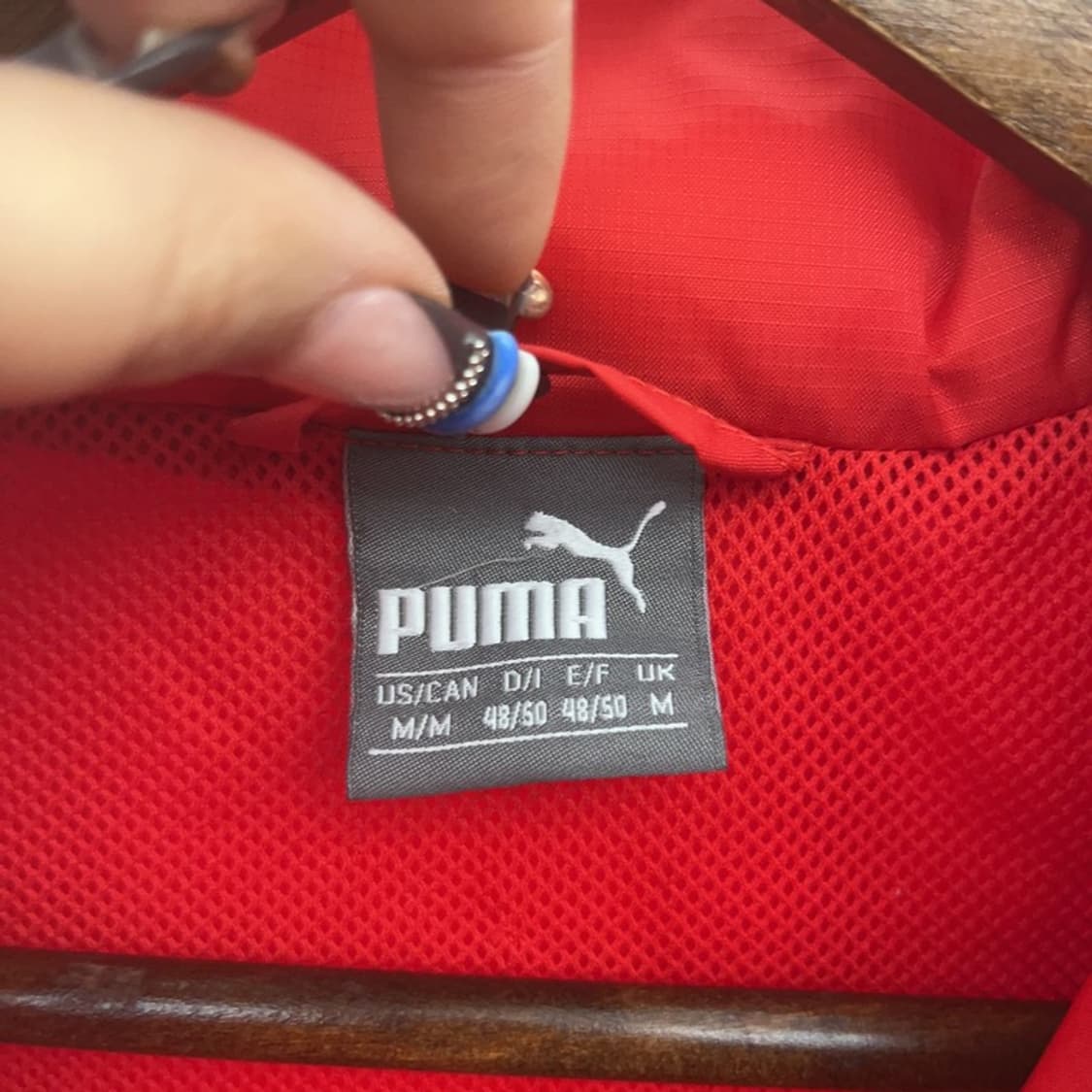 푸마 올드스쿨 아스날 오버핏 축구 바람막이 자켓 M C07824 상품이미지5