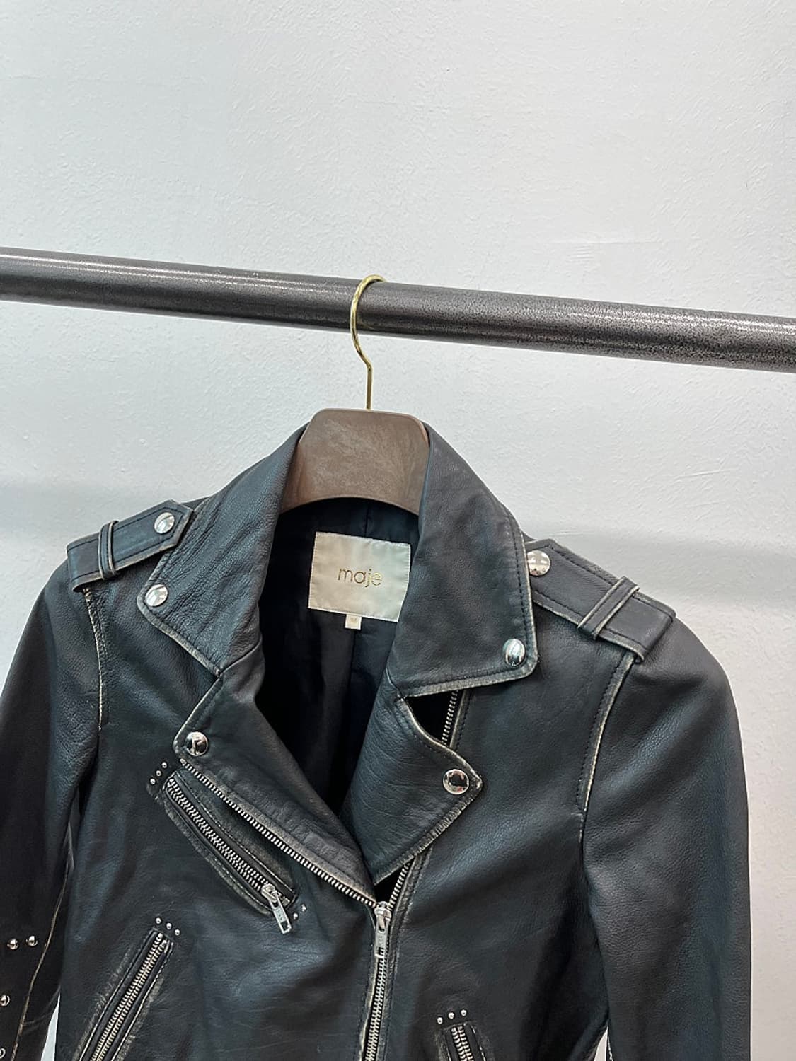 여) 마쥬 스터드 라이더자켓  상품이미지3