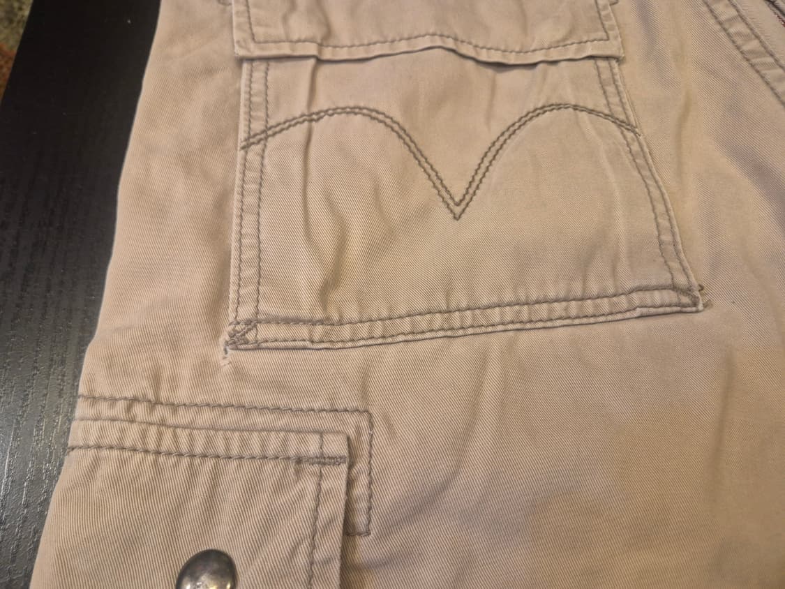 31인치 리바이스 베이지 면 카고반바지 상품이미지9