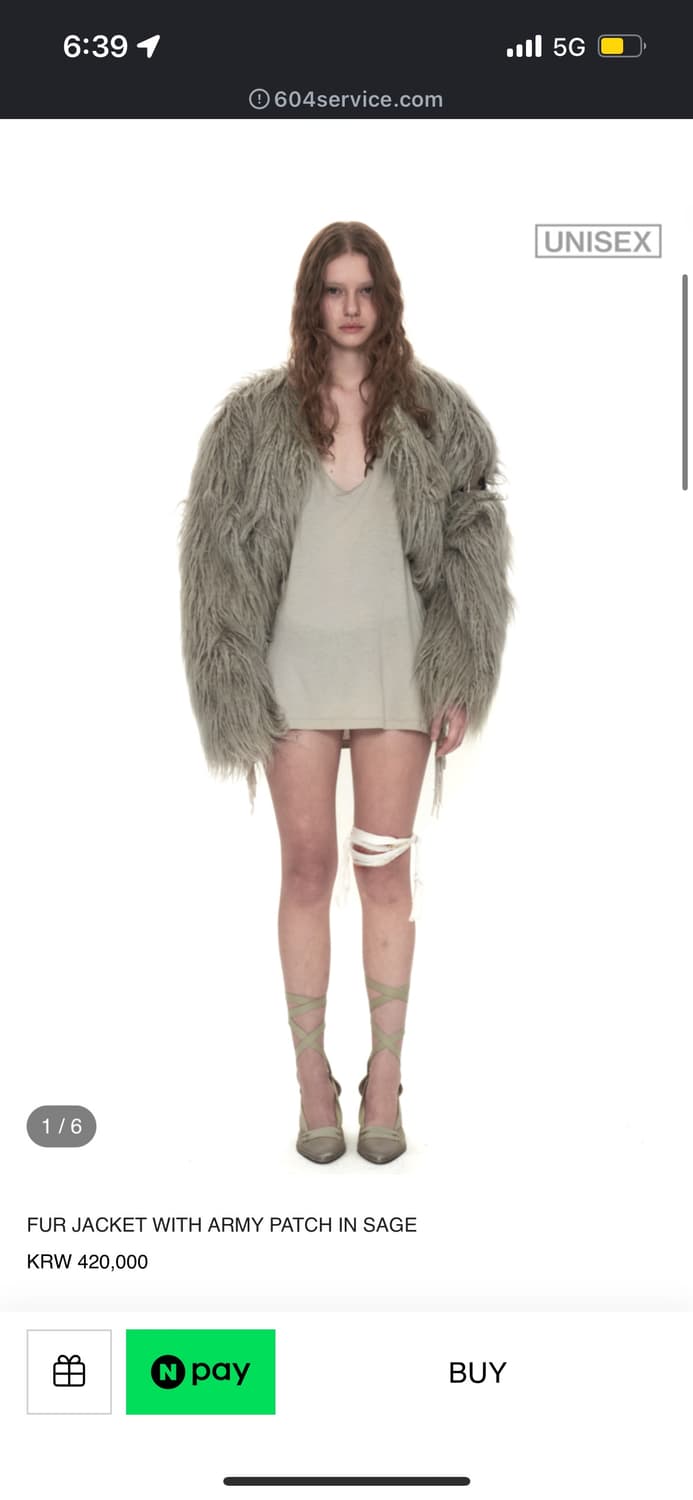 604service fur jacket 상품이미지1