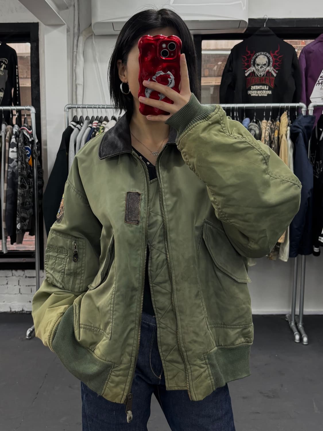 NA-47 레더넥 MA-1  상품이미지3