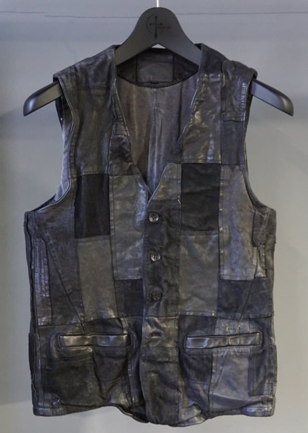 Isamu katayama backlash 별주모델 패치워크 레더 베스트 상품이미지1