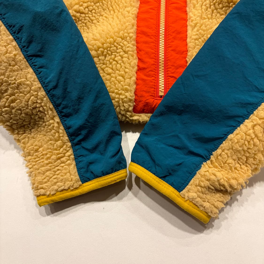 [L] 나이키 반집업 플리스 후드 아노락 블루/옐로우 B451 상품이미지7