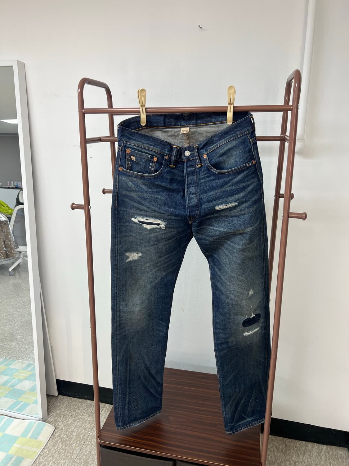 RRL/스트레이트핏 홀리 셀비지 진(32/32) 상품이미지2