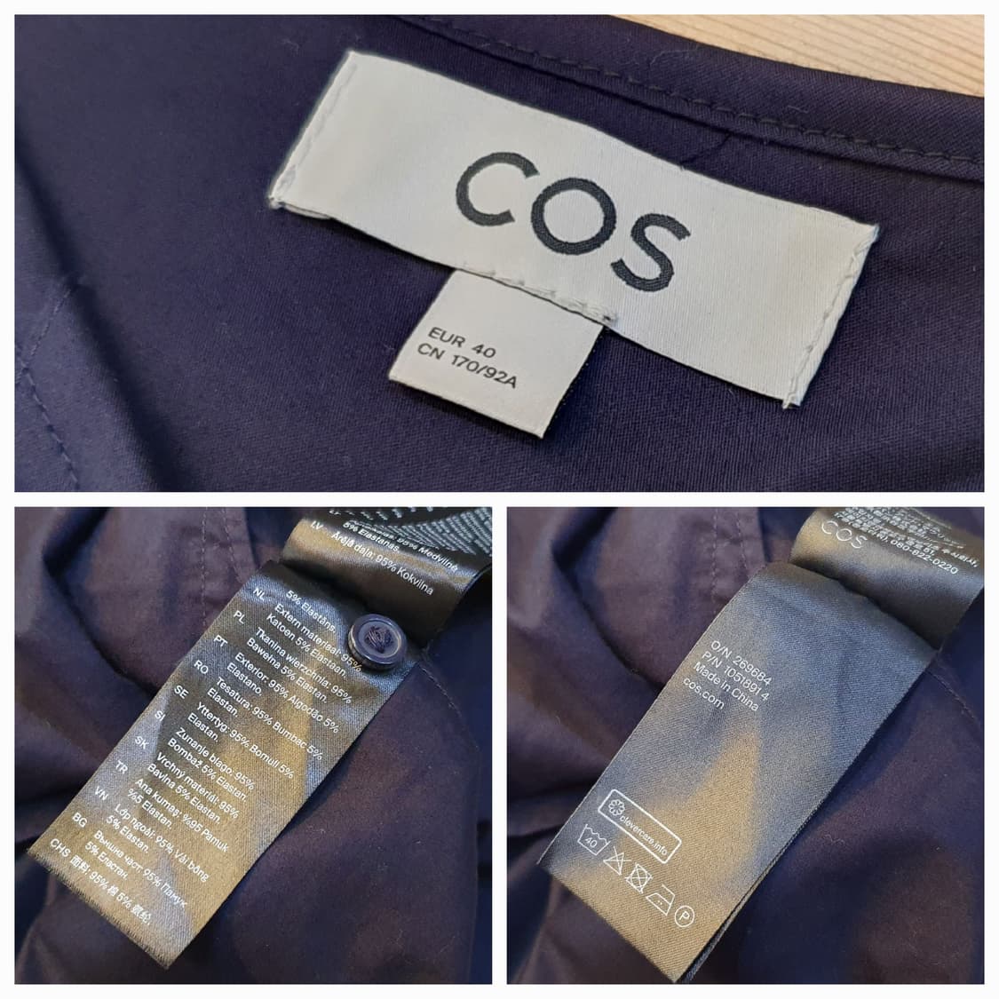 77/88.COS 브이넥 박스원피스  상품이미지7