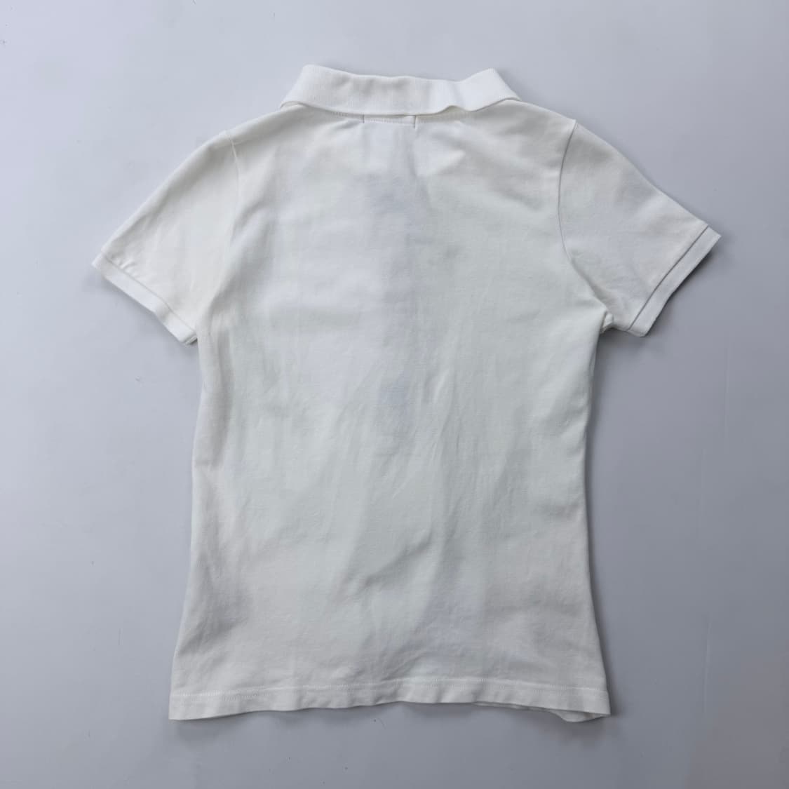 버버리 화이트 코튼 피케 반팔 상품이미지7