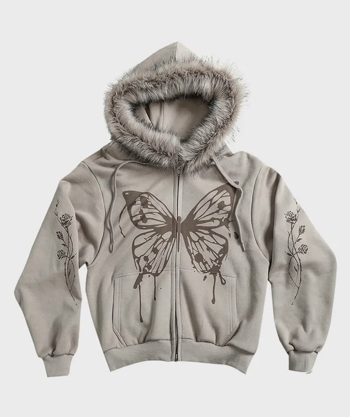 달링유어배드 BUTTERFLY SPLATTER ZIP-UP 상품이미지2