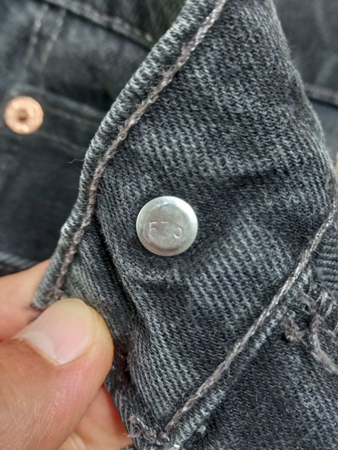 26 96's 리바이스517 USA 오렌지탭 일자진 블랙 26-618 상품이미지8