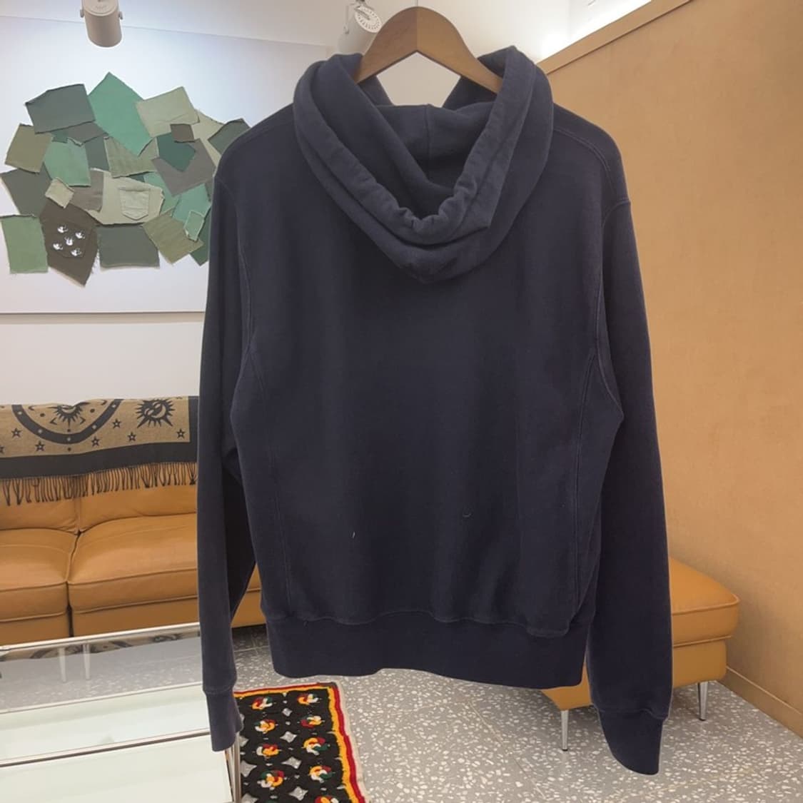 챔피온 리버스위브 올드스쿨 레터링 약기모 후드티 S C08252 상품이미지4