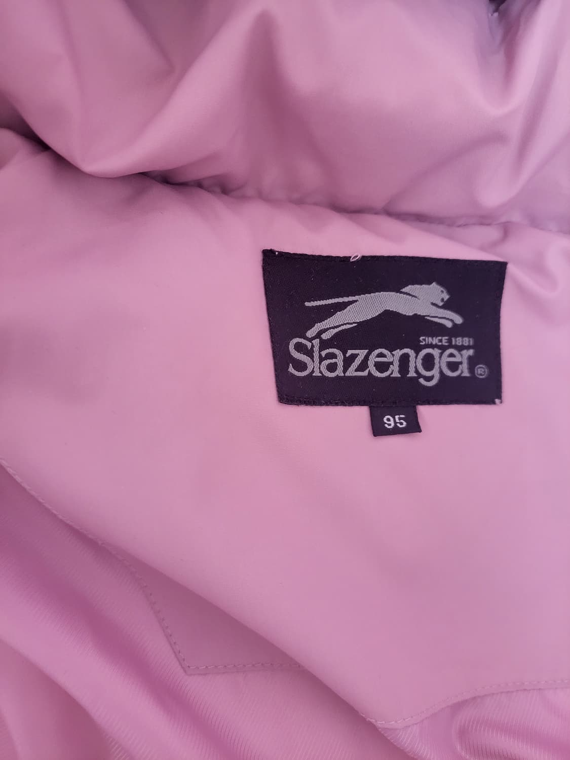 급처상태양호!Slazenger슬레진저 핑크공주패딩 레니본st럭키슈에뜨st 상품이미지4