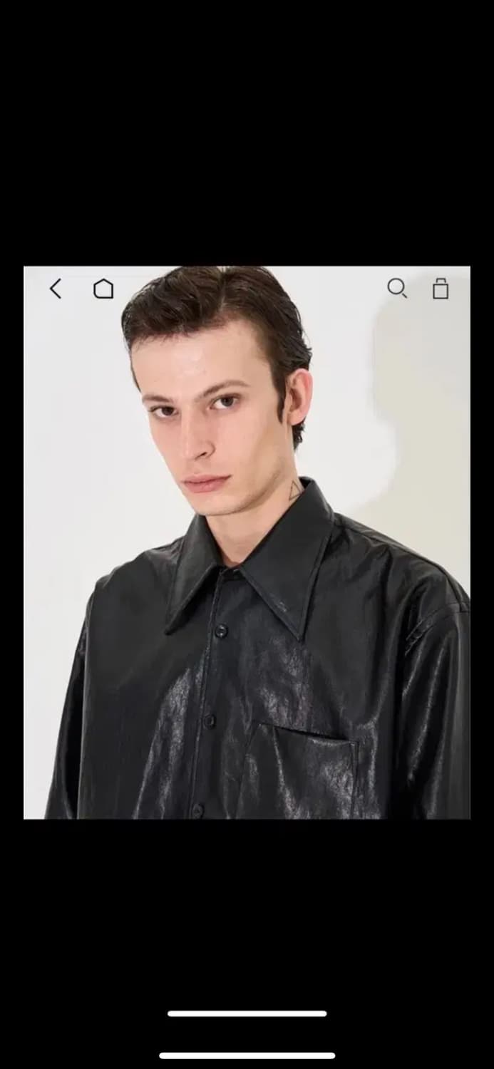 아워레가시 70s 코코 페이크레더 셔츠 44 상품이미지5